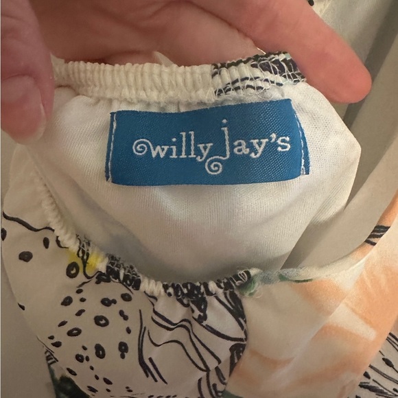 Floral Halter Dress in Blue and Green - Picture 4 of 4